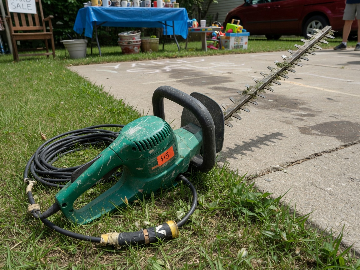 Electric hedge trimmer