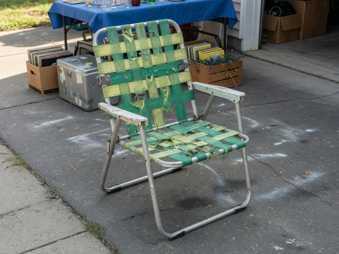 Folding lawn chair