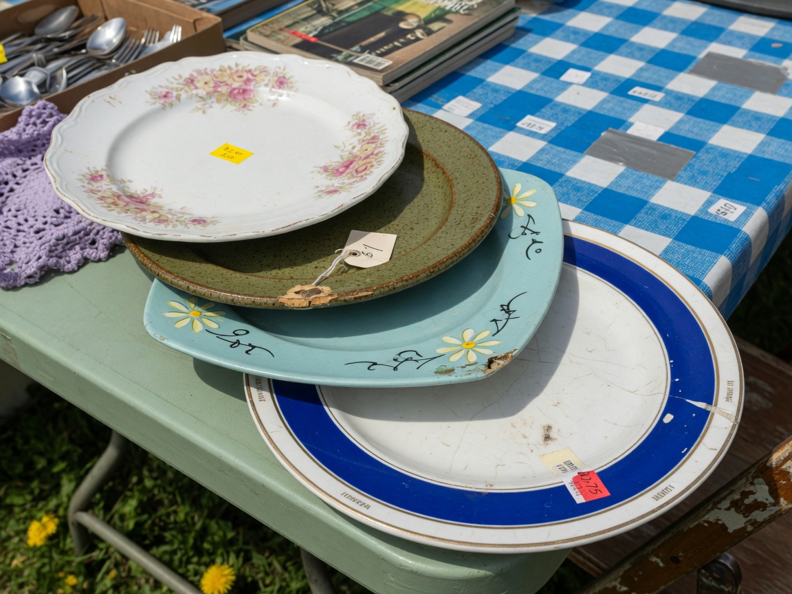 Four dinner plates