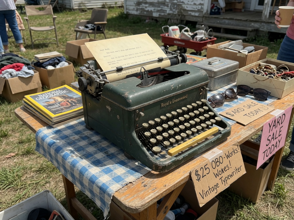 Vintage manual typewriter