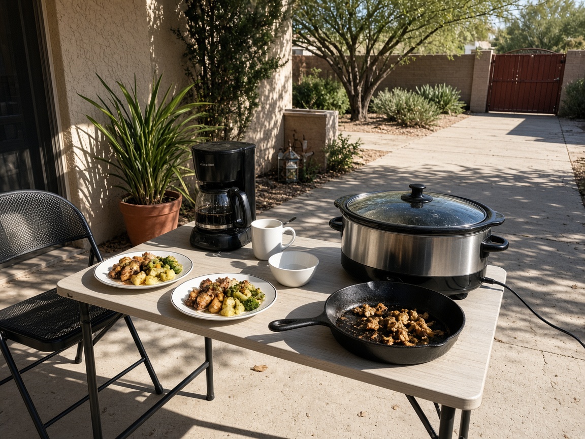 Used Kitchen Finds at Rita Alvarez Garage Sale in Tucson Look Cheap
