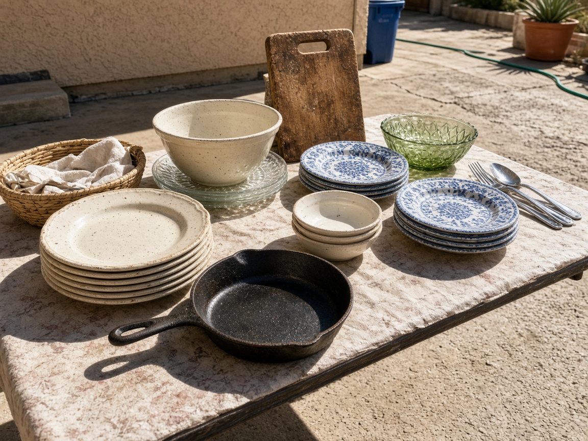 Low Used Kitchen Prices at Rita Alvarez Garage Sale in Tucson